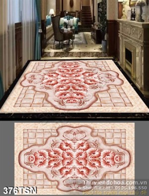 Tranh thảm hoa văn điêu khắc đẹp