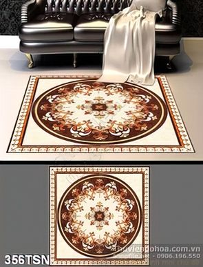 Tranh thảm hình tròn sang trọng