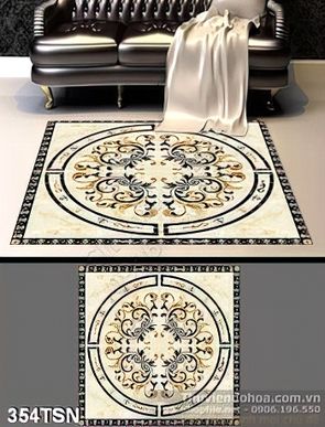 Tranh thảm hoa văn trang trí hình tròn