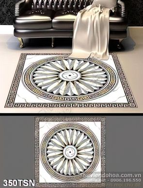 Tranh thảm sàn họa tiết tròn
