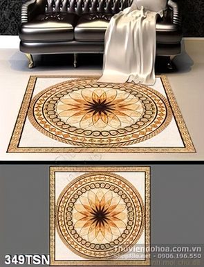 Tranh thảm hoa văn hình tròn
