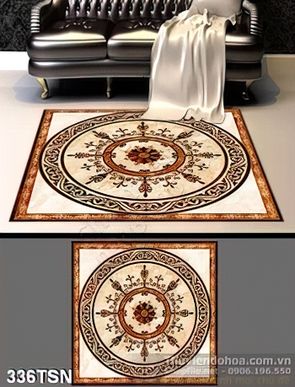 Tranh thảm sàn trang trí biệt thự sang trọng