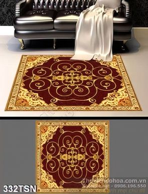 Tranh thảm sàn hoa văn hoàng gia