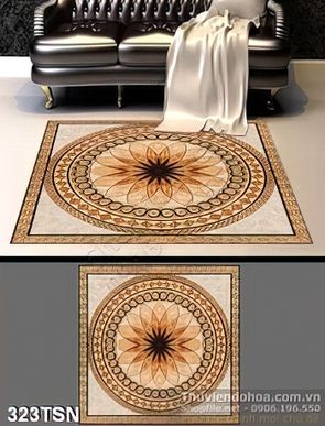 Tranh thảm sàn mẫu gạch chất lượng cao