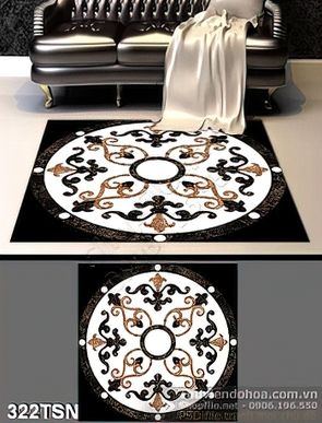 Tranh thảm sàn mẫu gạch in chất lượng