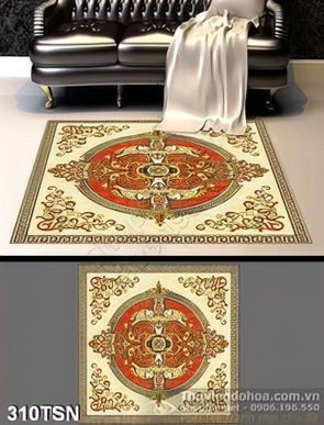 Tranh thảm sàn họa tiết trang trí biệt thự