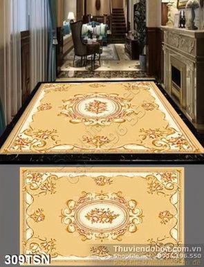 Tranh thảm sàn hoa văn trang trí đẹp