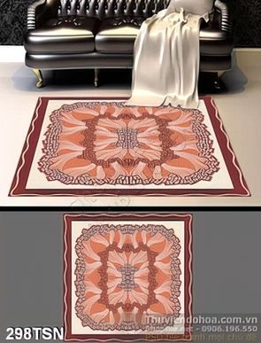 Tranh thảm sàn họa tiết độc đáo