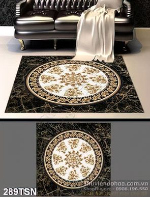 Tranh thảm 3D mẫu gạch hoa nghệ thuật