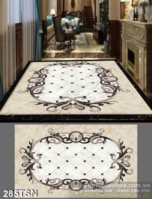Tranh thảm sàn hoa văn cổ điển