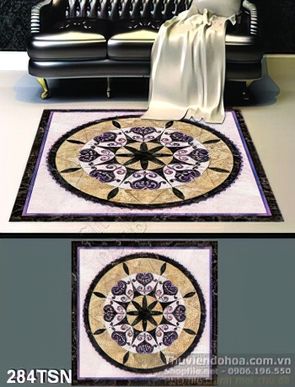 Tranh thảm sàn mẫu in gạch đẹp