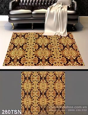 Tranh thảm sàn học tiết độc đáo