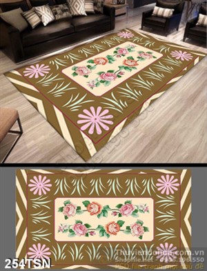 Tranh thảm sàn hoa trang trí đẹp