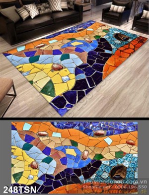 Tranh thảm mẫu đá trang trí