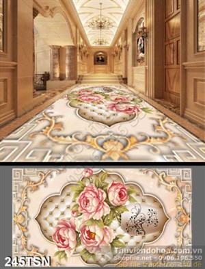 Tranh thảm hoa mẫu đơn