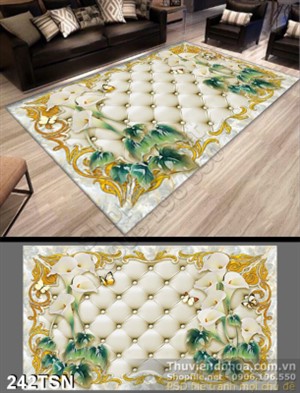 Tranh thảm cổ điển hoa Vân Môn