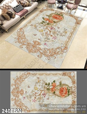 Tranh thảm 3D đá cẩm thạch đẹp