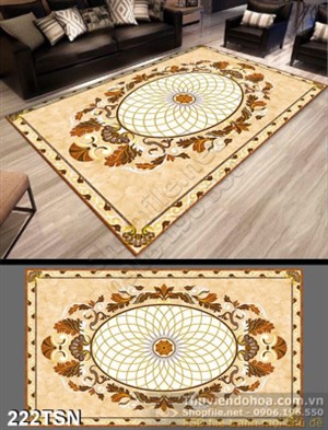 Tranh thảm 3D mẫu gạch hoa văn