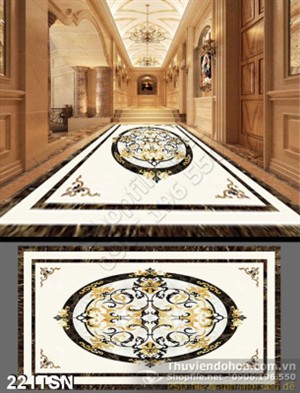 Tranh thảm 3D hoa văn gạch