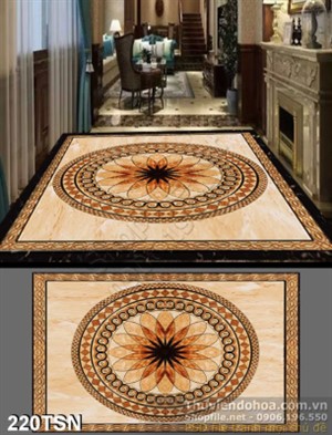 Tranh thảm sàn mẫu hoa văn hiện đại