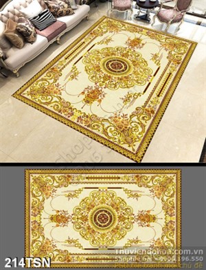 Tranh thảm sàn hoa văn sang trọng