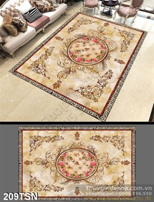 Tranh thảm sàn hoa văn cổ điển