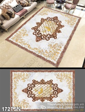 Tranh thảm mẫu gạch in chất