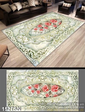 Tranh thảm hoa hồng nền đá đẹp