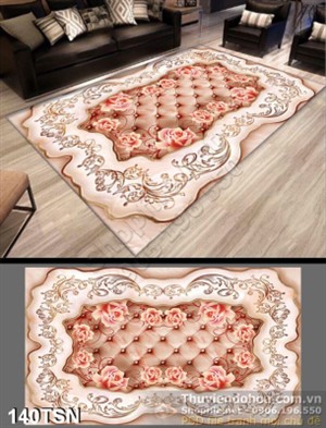 Tranh thảm sàn hoa hồng nghệ thuật