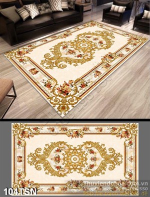 Tranh thảm sàn 3D họa tiết hoa hồng đẹp