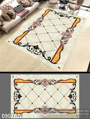 Tranh thảm 3d hoa tiết sang trọng