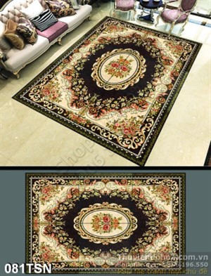 Tranh thảm sàn họa tiết hoa hồng