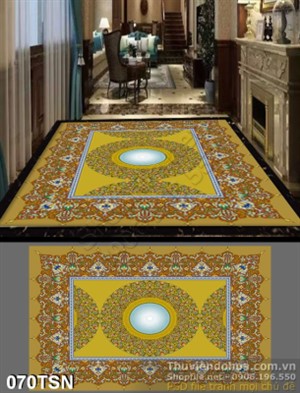 Tranh thảm họa tiết 3D