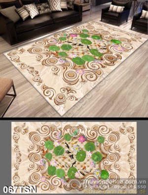 Tranh thảm hoa Sen đẹp