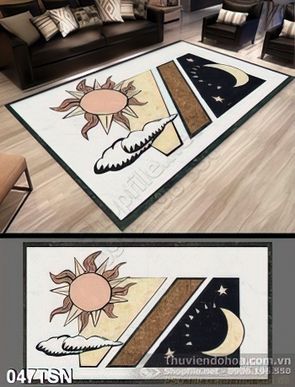 Tranh họa tiết mặt trời