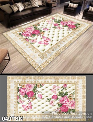 Tranh thảm sàn hoa văn cổ điển