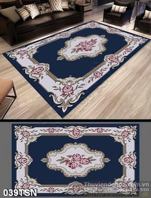 Tranh thảm sàn hoa hồng