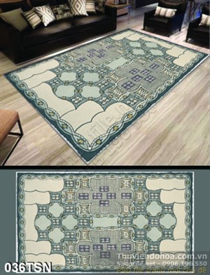 Tranh thảm sàn họa tiết độc đáo