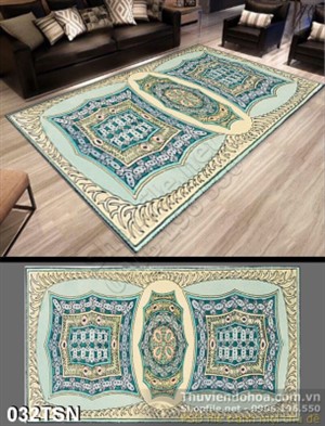 Tranh thảm sàn hoa văn trừu tượng