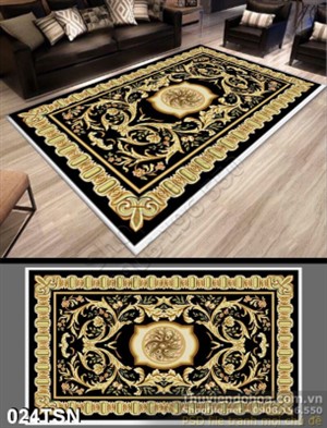 Tranh thảm sàn hoa văn cổ điển sang trọng