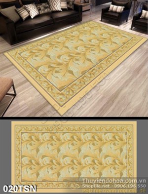 Tranh thảm sàn hoa văn 3D