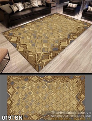 Tranh hoa văn thảm 3D