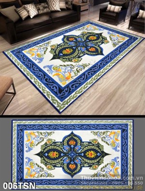 Tranh thảm sàn hoa văn cổ điển đẹp