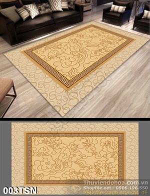 Tranh thảm sàn hoa văn mây