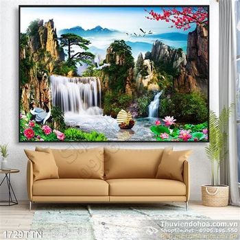 Tranh psd phong thủy nghệ thuật wall decor mới nhất