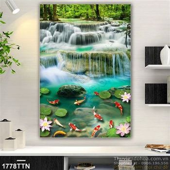 Tranh thác phong cảnh nghệ thuật đẹp nhất