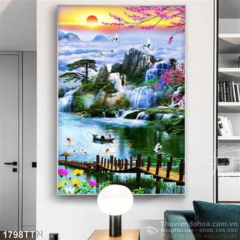 Tranh psd khổ dọc đẹp nhất hiện nay