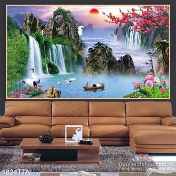 Tranh in 3D nghệ thuật phong thủy đẹp