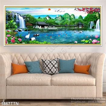 Tranh phong cảnh nghệ thuật in 3D