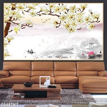 Tranh thư pháp hoa Đại dán tường